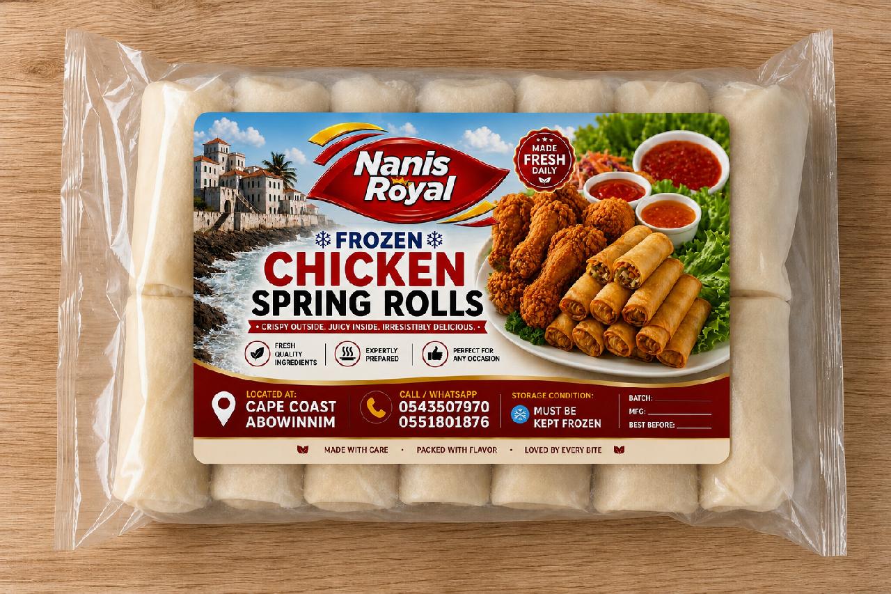 Nanis royal frozen spring rolls